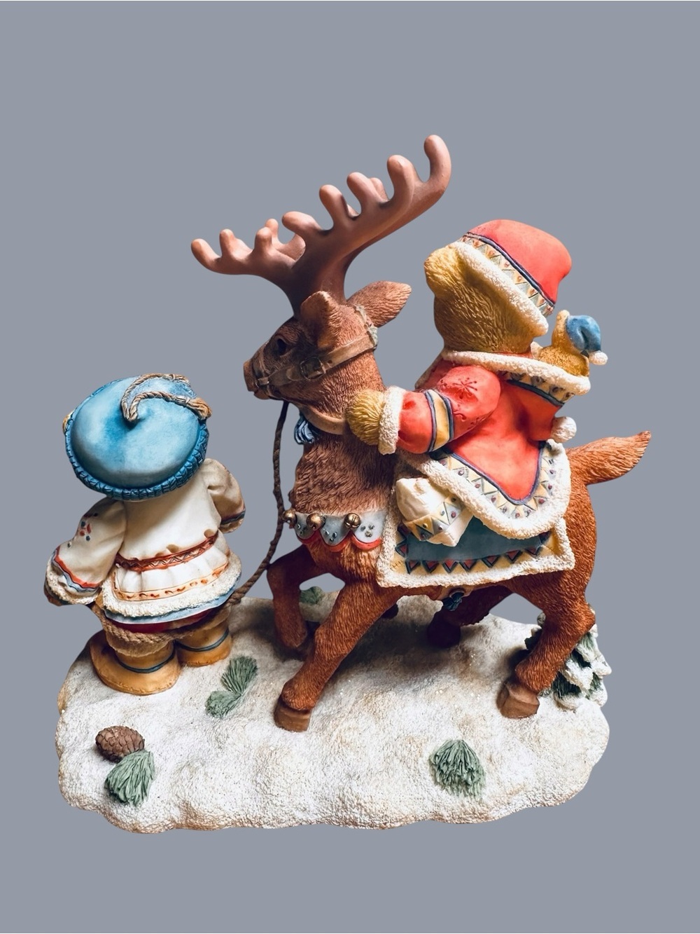 Cherished Teddies Sven and Liv Christmas #272159 1997 Reindeer Winter All Paths - Picture 3 of 7